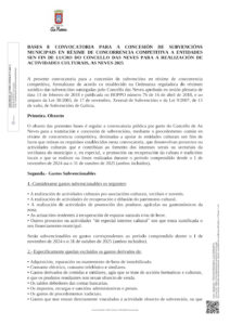 SUBVENCIÓNS ASOCIACIÓNS CULTURAIS