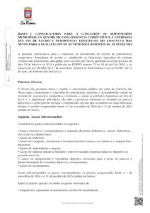 SUBVENCIÓNS ASOCIACIÓNS DEPORTIVAS